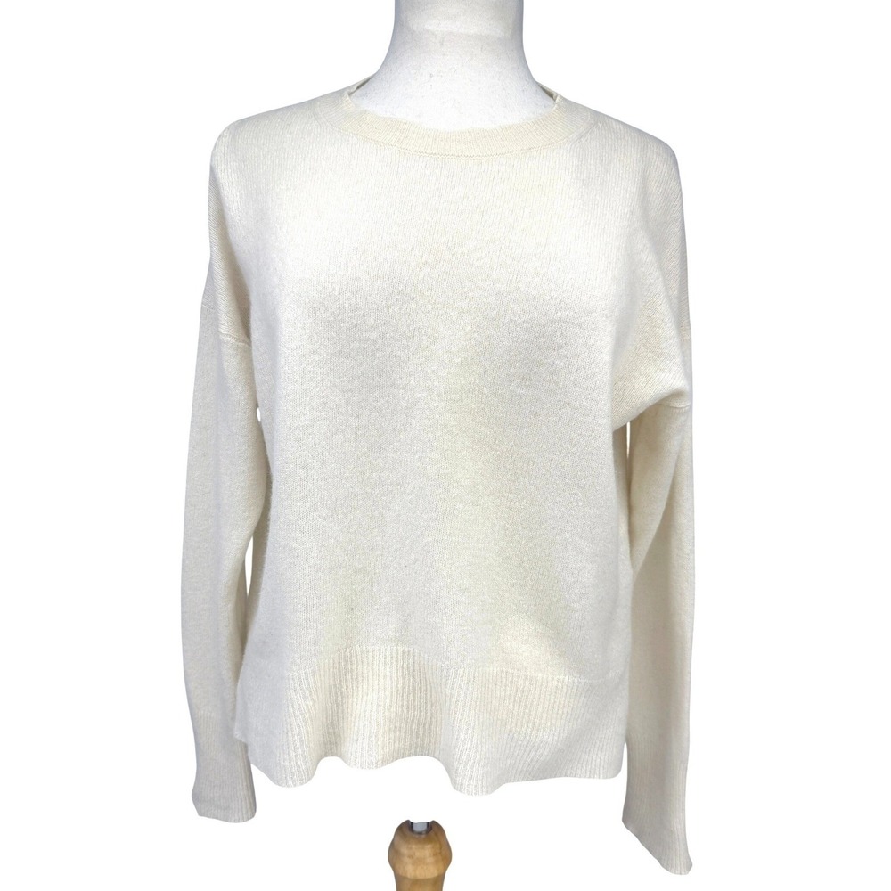 Theory Cream Crewneck Turtleneck Sweater - Picture 4 of 8